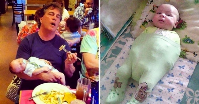 25 фотографій, які зрозуміють всі, хто няньчив дітей