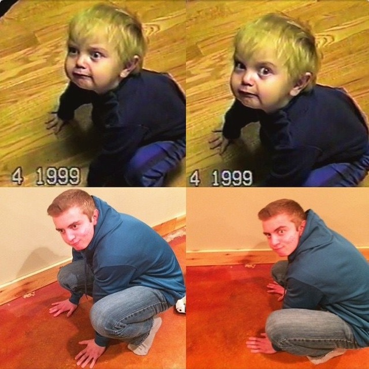 25 осіб відтворили свої дитячі фото, і вийшло кумедно