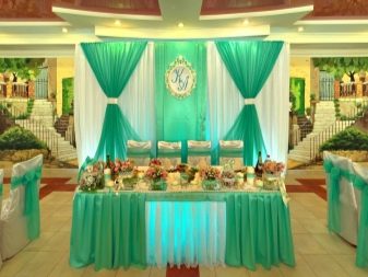 Прикраса залу на весілля (86 фото): оформлення весільного банкетного приміщення в стилі «рустик» та інших