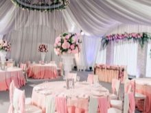 Прикраса залу на весілля (86 фото): оформлення весільного банкетного приміщення в стилі «рустик» та інших