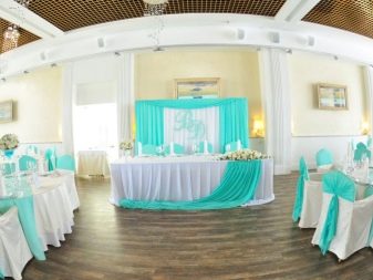 Прикраса залу на весілля (86 фото): оформлення весільного банкетного приміщення в стилі «рустик» та інших