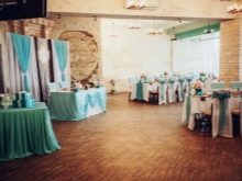 Прикраса залу на весілля (86 фото): оформлення весільного банкетного приміщення в стилі «рустик» та інших