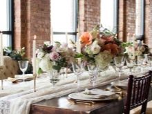 Прикраса залу на весілля (86 фото): оформлення весільного банкетного приміщення в стилі «рустик» та інших