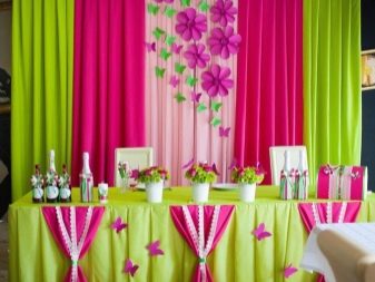 Прикраса залу на весілля (86 фото): оформлення весільного банкетного приміщення в стилі «рустик» та інших