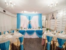 Прикраса залу на весілля (86 фото): оформлення весільного банкетного приміщення в стилі «рустик» та інших