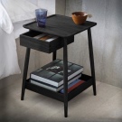 Приліжкові столики для спальні (40 фото): круглі скляні та ковані столи, білі і іншого кольору моделі на коліщатках