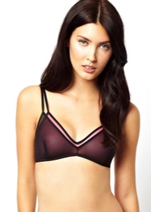 Прозорий ліфчик (69 фото): моделі бюстгальтера з прозорою спиною і лямками