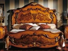 Різьблені ліжка (44 фото): моделі з масиву дерева, з різьбленим узголів’ям, дерев’яні двоспальні і односпальні моделі з різьбленням, дитячі ліжка