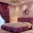 Рожеві штори в спальні (43 фото): сірий інтер’єр зі шторами ніжно-рожевого кольору і інші варіанти