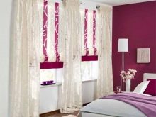 Рожеві штори в спальні (43 фото): сірий інтер’єр зі шторами ніжно-рожевого кольору і інші варіанти