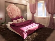 Рожева спальня (76 фото): кімната в сіро-рожевих пудрових, біло-рожевих і бежево-рожевих тонах, штори і шпалери в дизайні інтер’єру, поєднання з іншими кольорами