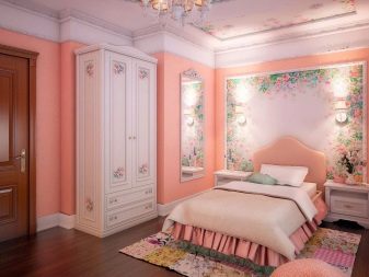 Рожева спальня (76 фото): кімната в сіро-рожевих пудрових, біло-рожевих і бежево-рожевих тонах, штори і шпалери в дизайні інтер’єру, поєднання з іншими кольорами