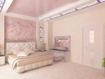 Рожева спальня (76 фото): кімната в сіро-рожевих пудрових, біло-рожевих і бежево-рожевих тонах, штори і шпалери в дизайні інтер’єру, поєднання з іншими кольорами