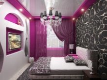 Рожева спальня (76 фото): кімната в сіро-рожевих пудрових, біло-рожевих і бежево-рожевих тонах, штори і шпалери в дизайні інтер’єру, поєднання з іншими кольорами