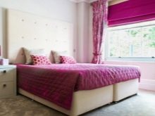 Рожева спальня (76 фото): кімната в сіро-рожевих пудрових, біло-рожевих і бежево-рожевих тонах, штори і шпалери в дизайні інтер’єру, поєднання з іншими кольорами