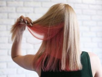 Рожеве мелірування (40 фото): варіанти мелірування рожевим кольором на темні і світлі волосся, особливості мелірування пасом рожевим відтінком