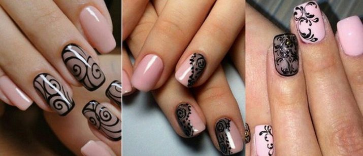 Рожевий манікюр (123 фото): красивий яскраво-рожевий манікюр з сірим кольором і сріблом, місячний декор та ідеї блискучих малюнків з смужками