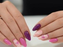 Рожевий манікюр (123 фото): річний дизайн нігтів лаком кольору пильна троянда і темно-перламутрового відтінку