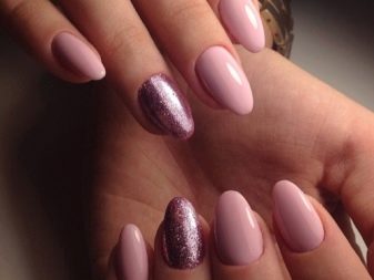 Рожевий манікюр (123 фото): річний дизайн нігтів лаком кольору пильна троянда і темно-перламутрового відтінку