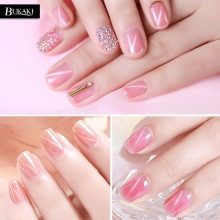 Рожевий манікюр (123 фото): річний дизайн нігтів лаком кольору пильна троянда і темно-перламутрового відтінку