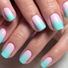 Рожевий манікюр (123 фото): річний дизайн нігтів лаком кольору пильна троянда і темно-перламутрового відтінку