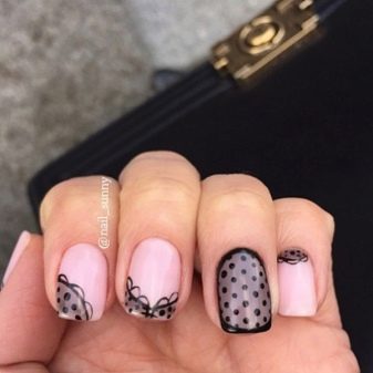 Рожевий манікюр (123 фото): річний дизайн нігтів лаком кольору пильна троянда і темно-перламутрового відтінку