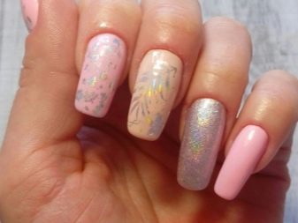 Рожевий манікюр (123 фото): річний дизайн нігтів лаком кольору пильна троянда і темно-перламутрового відтінку