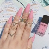 Рожевий матовий манікюр (55 фото): дизайн нігтів яскравим рожево-сірим лаком зі стразами і блискітками