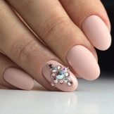 Рожевий матовий манікюр (55 фото): дизайн нігтів яскравим рожево-сірим лаком зі стразами і блискітками