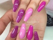 Рожево-фіолетовий манікюр (44 фото): ідеї дизайну нігтів за допомогою лаку