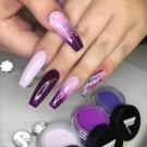 Рожево-фіолетовий манікюр (44 фото): ідеї дизайну нігтів за допомогою лаку