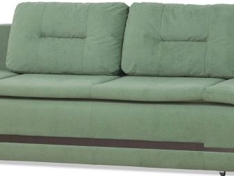 Розкладні дивани без підлокітників: моделі шириною 120, 130 і 140 см, маленькі 100 і 110 см, переваги і недоліки