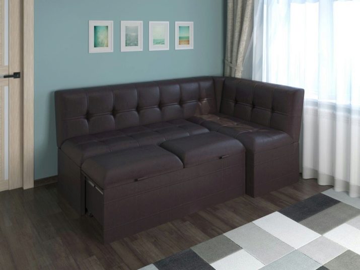 Розкладні дивани на кухню (60 фото): маленькі кухонні диванчики зі спальним місцем, розсувні французькі дивани-розкладачки і інші види