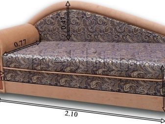 Розкладні дивани-софи (34 фото): вибираємо односпальний розсувний диван-ліжко, плюси і мінуси, матеріали та дизайн