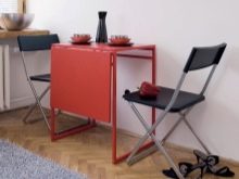 Розкладні столи для маленької кухні (47 фото): кухонні столи-трансформери, складні та розсувні обідні моделі 50х50 і 60х60 см, 60х80 см і інших розмірів