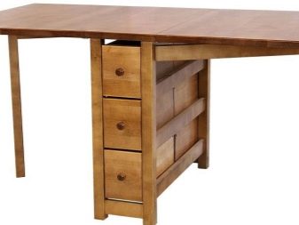 Розкладний обідній стіл-книжка для вітальні: як вибрати вузький стіл-трансформер для залу круглої і квадратної форми?