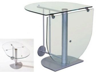 Розкладний обідній стіл-книжка для вітальні: як вибрати вузький стіл-трансформер для залу круглої і квадратної форми?