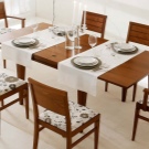 Розкладний обідній стіл-книжка для вітальні: як вибрати вузький стіл-трансформер для залу круглої і квадратної форми?