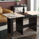 Розкладний обідній стіл-книжка для вітальні: як вибрати вузький стіл-трансформер для залу круглої і квадратної форми?