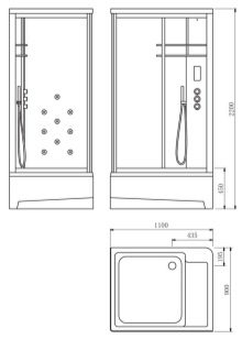 Розміри душових кабін (29 фото): огляд мінімальних і звичайних розмірів, великі варіанти. Як підібрати оптимальний – комфортний розмір?