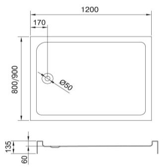 Розміри душових піддонів: стандартні і нестандартні, прямокутні, напівкруглі і квадратні. Огляд популярних розмірів: 120х80, 120х90 см, 110х90 см, 100х70 см, 60х60 см, 70х70 см, 80х80 см, 90х90 см