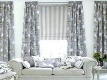 Сірі штори в інтер’єрі вітальні (60 фото): біло-сріблясті штори в залі, сіро-зелені, сіро-блакитні, сіро-бежеві комбінації в шторах