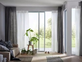 Сірі штори в інтер’єрі вітальні (60 фото): біло-сріблясті штори в залі, сіро-зелені, сіро-блакитні, сіро-бежеві комбінації в шторах