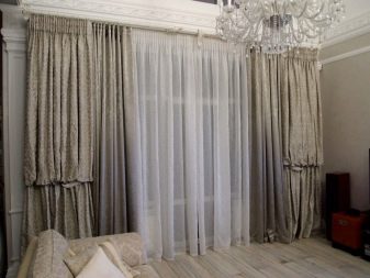 Сірі штори в інтер’єрі вітальні (60 фото): біло-сріблясті штори в залі, сіро-зелені, сіро-блакитні, сіро-бежеві комбінації в шторах