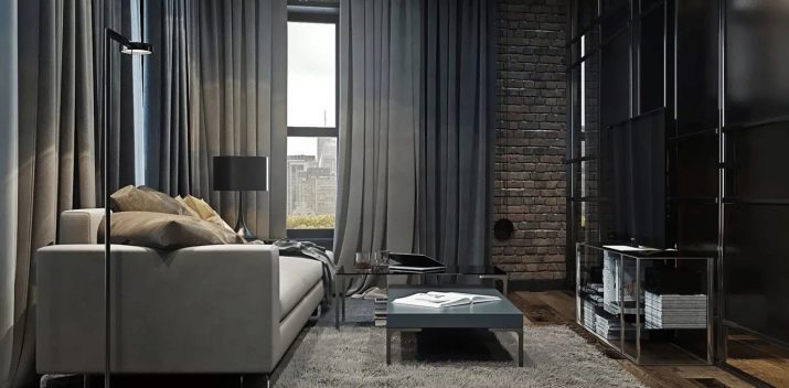Сірі штори в інтер’єрі вітальні (60 фото): біло-сріблясті штори в залі, сіро-зелені, сіро-блакитні, сіро-бежеві комбінації в шторах
