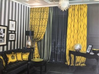 Сірі штори в інтер’єрі вітальні (60 фото): біло-сріблясті штори в залі, сіро-зелені, сіро-блакитні, сіро-бежеві комбінації в шторах