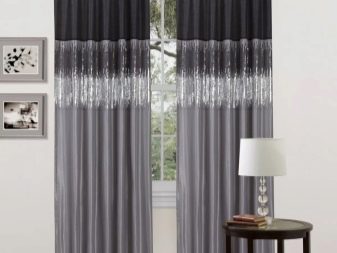 Сірі штори в інтер’єрі вітальні (60 фото): біло-сріблясті штори в залі, сіро-зелені, сіро-блакитні, сіро-бежеві комбінації в шторах