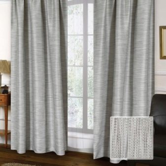 Сірі штори в спальні (63 фото): інтер’єр з синьо-сірими і світло-сірими фіранками, дизайн з темно-сірими і сіро-коричневими шторами, інші варіанти