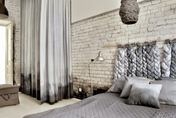 Сірі штори в спальні (63 фото): інтер’єр з синьо-сірими і світло-сірими фіранками, дизайн з темно-сірими і сіро-коричневими шторами, інші варіанти