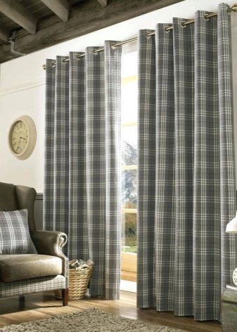 Сірі штори в спальні (63 фото): інтер’єр з синьо-сірими і світло-сірими фіранками, дизайн з темно-сірими і сіро-коричневими шторами, інші варіанти